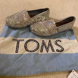 Size 6 Custom Swarovski Crystal Toms